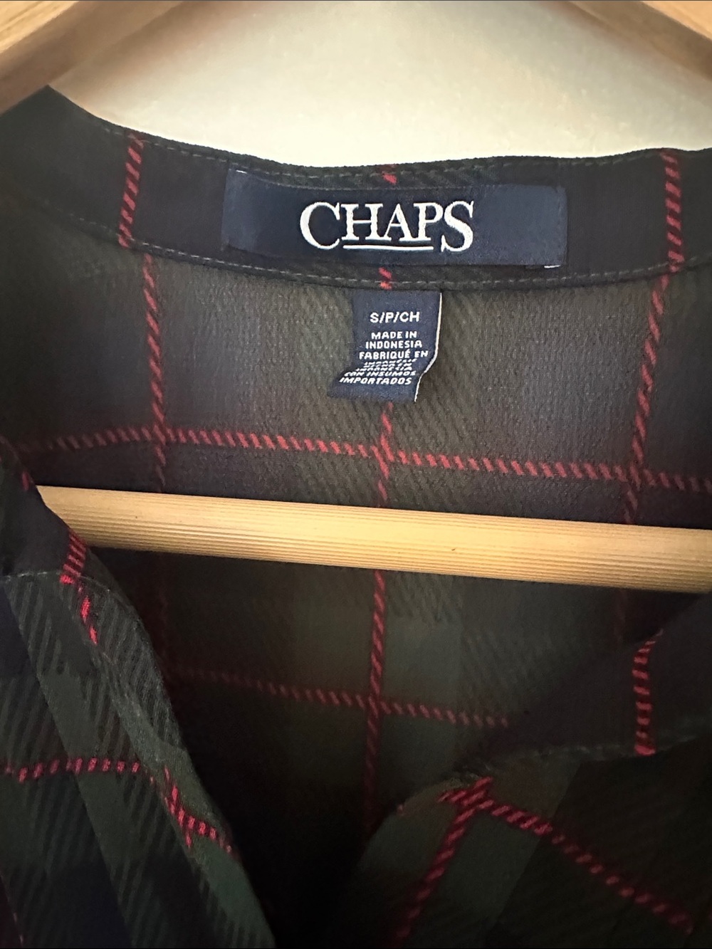 Chaps Plaid Button-Up Blouse - Picture 2 of 7